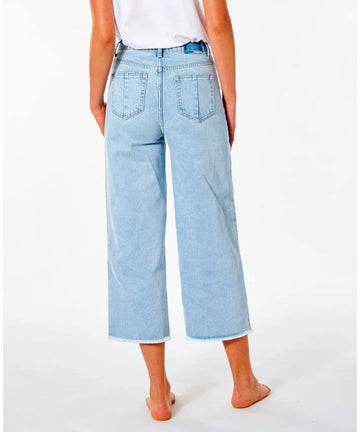 Rip Curl Sparrows Crop Wide Leg Women's Jean - Light Blue